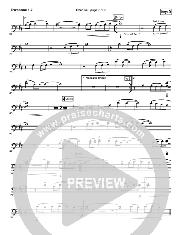 Ever Be Trombone 1/2 (Bethel Music)