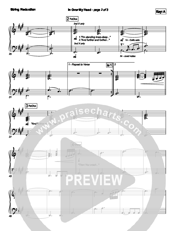 In Over My Head Strings (Bethel Music)