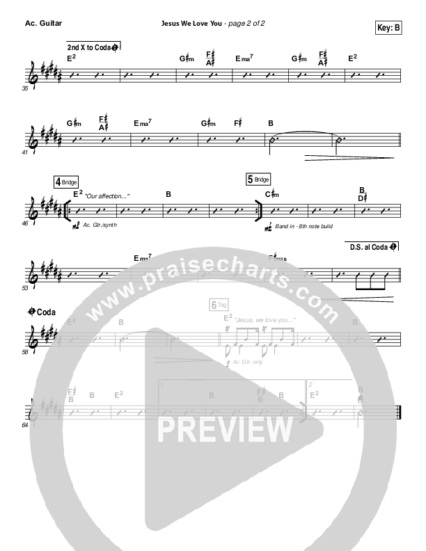 Jesus We Love You Acoustic Guitar (Bethel Music)