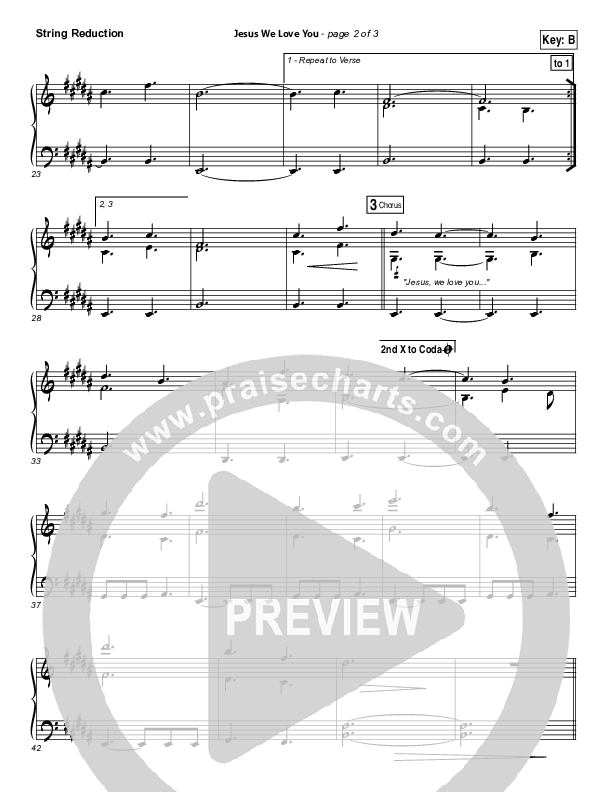 Jesus We Love You String Pack (Bethel Music)