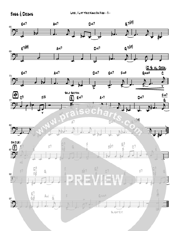 Lord I Lift Your Name On High (Instrumental) Drum Set (Brad Henderson)