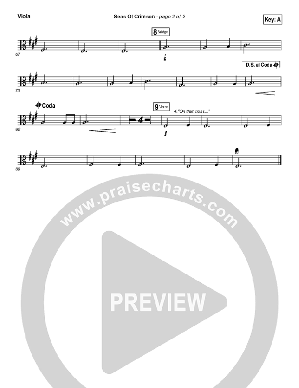Seas Of Crimson Viola (Bethel Music)