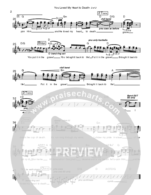 You Loved My Heart To Death Lead (SAT) (Shane & Shane)