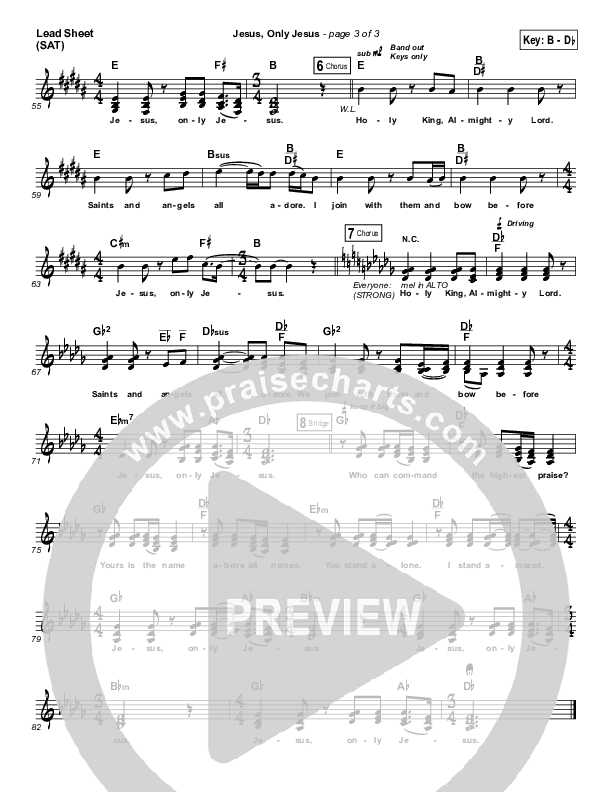 Jesus Only Jesus Lead (SAT) (Phillips Craig & Dean)