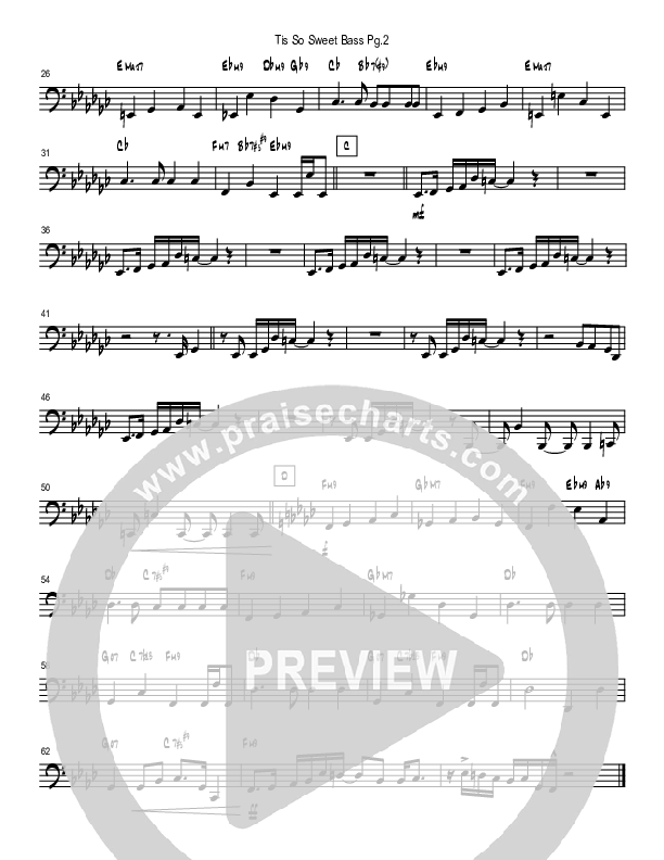 Tis So Sweet To Trust In Jesus (Instrumental) Bass Guitar (Good Jazz Series)