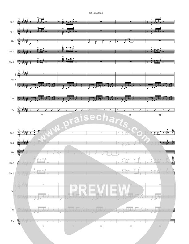 Tis So Sweet To Trust In Jesus (Instrumental) Conductor's Score (Good Jazz Series)