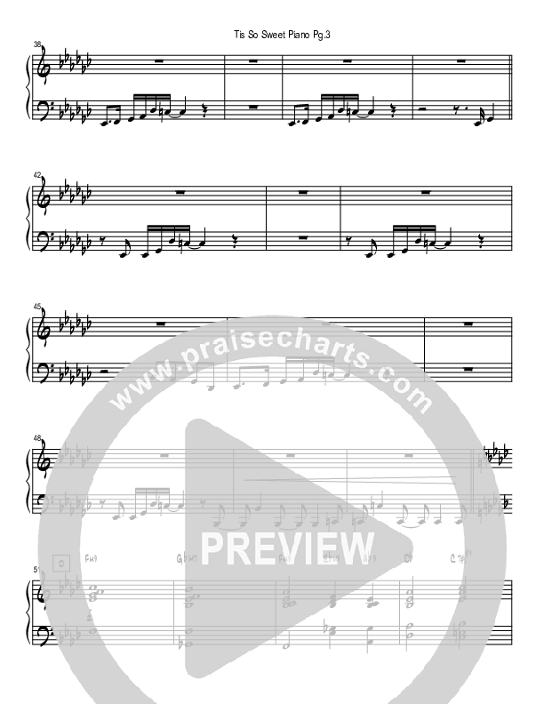 Tis So Sweet To Trust In Jesus (Instrumental) Piano Sheet (Good Jazz Series)