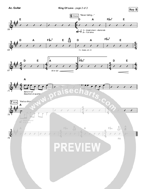 King Of Love Acoustic Guitar (I Am They)