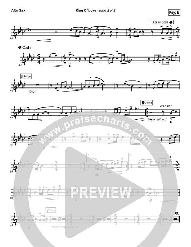 King Of Love Alto Sax (I Am They)