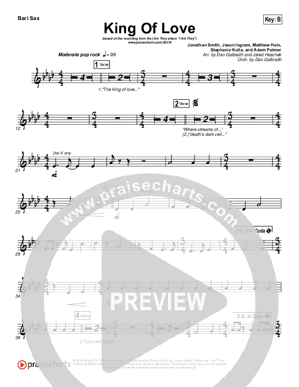 King Of Love Bari Sax (I Am They)