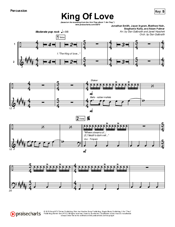 King Of Love Percussion (I Am They)