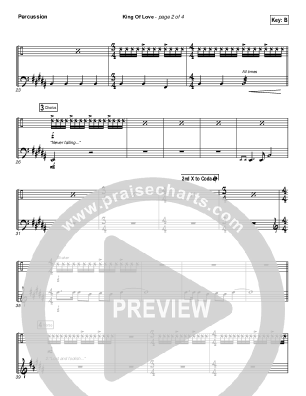 King Of Love Percussion (I Am They)