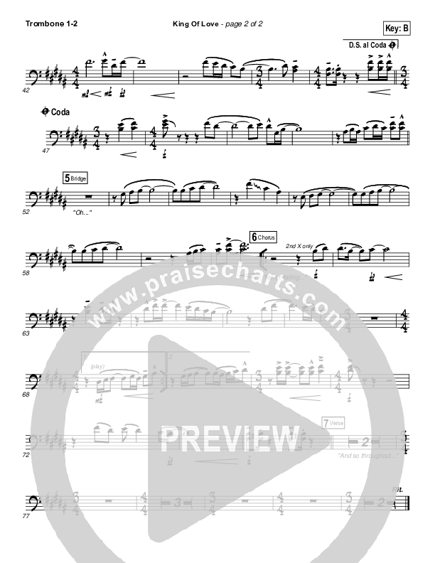 King Of Love Trombone 1/2 (I Am They)