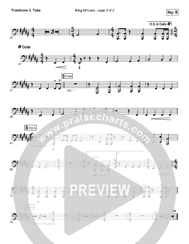 King Of Love Trombone 3/Tuba (I Am They)