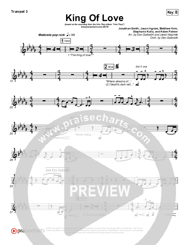 King Of Love Trumpet 3 (I Am They)