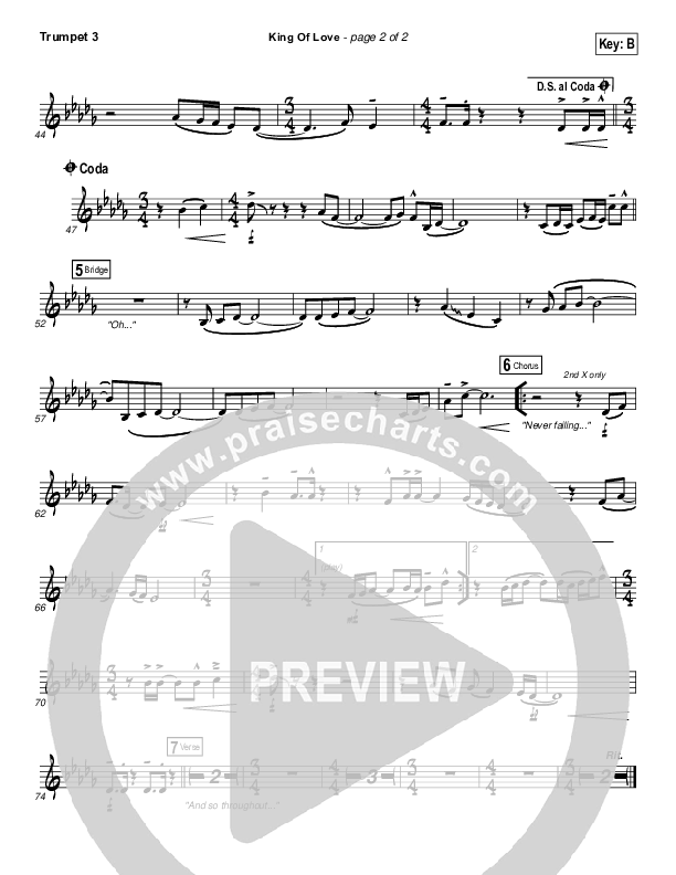 King Of Love Trumpet 3 (I Am They)