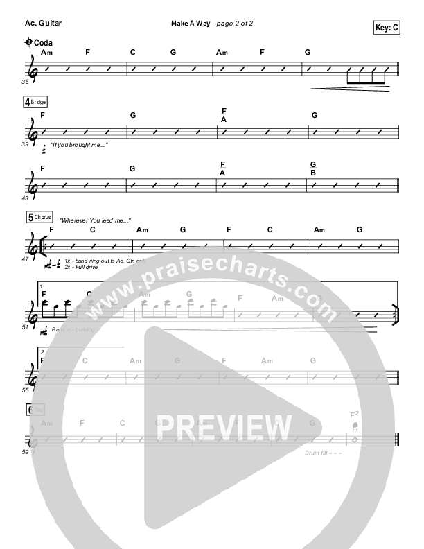 Make A Way Acoustic Guitar (I Am They)