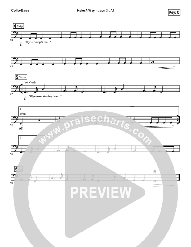 Make A Way Cello/Bass (I Am They)