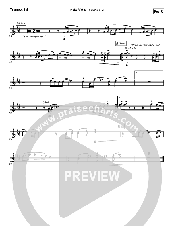 Make A Way Trumpet 1,2 (I Am They)