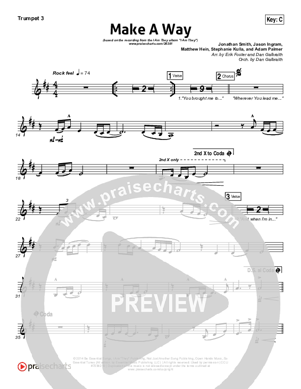 Make A Way Trumpet 3 (I Am They)