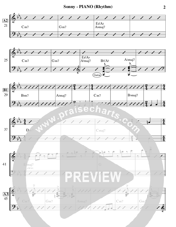 Sonny Piano Sheet (Ric Flauding)