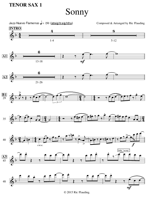 Sonny Tenor Sax 1/2 (Ric Flauding)