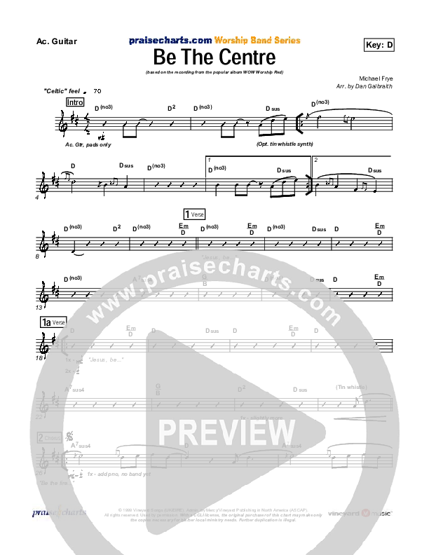 Be The Centre Acoustic Guitar (Vineyard UK)