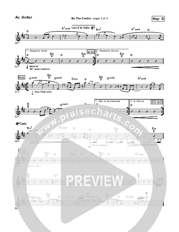 Be The Centre Acoustic Guitar (Vineyard UK)