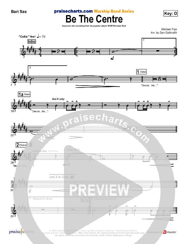 Be The Centre Bari Sax (Vineyard UK)