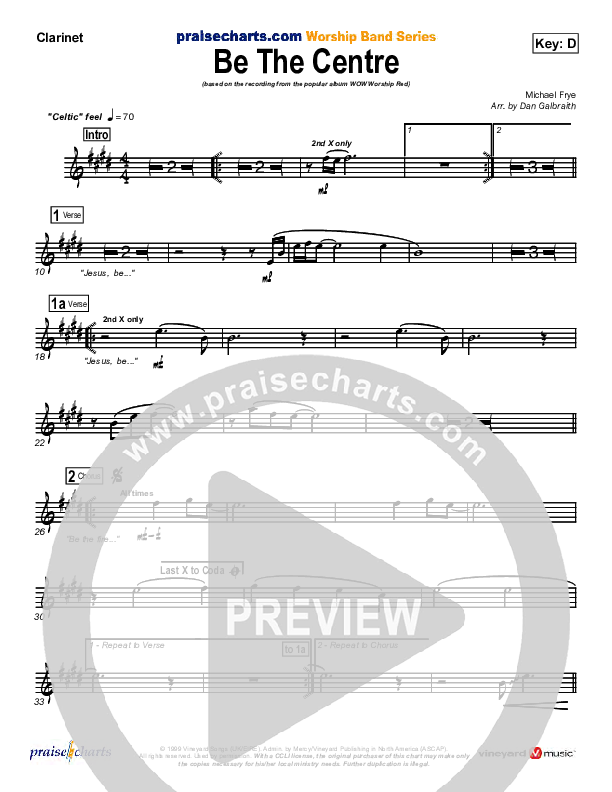 Be The Centre Clarinet (Vineyard UK)