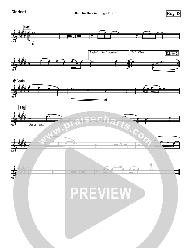 Be The Centre Clarinet (Vineyard UK)