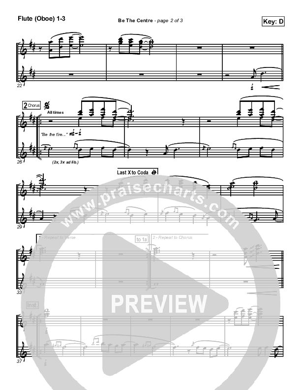 Be The Centre Flute/Oboe 1/2/3 (Vineyard UK)