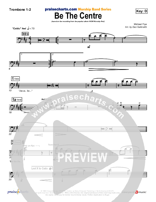 Be The Centre Trombone 1/2 (Vineyard UK)