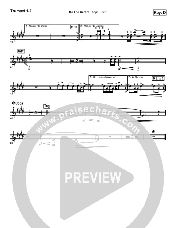 Be The Centre Trumpet 1,2 (Vineyard UK)