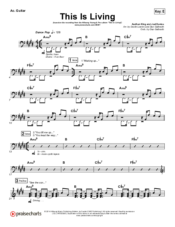 This Is Living Acoustic Guitar (Hillsong Young & Free)