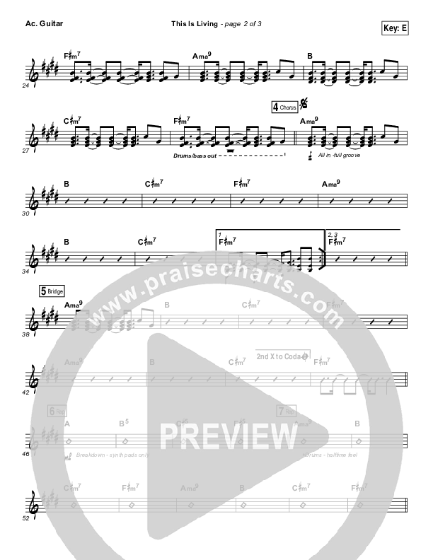 This Is Living Acoustic Guitar (Hillsong Young & Free)