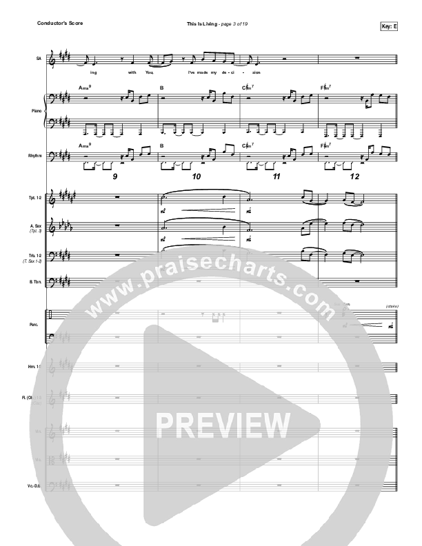 This Is Living  Conductor's Score (Hillsong Young & Free)