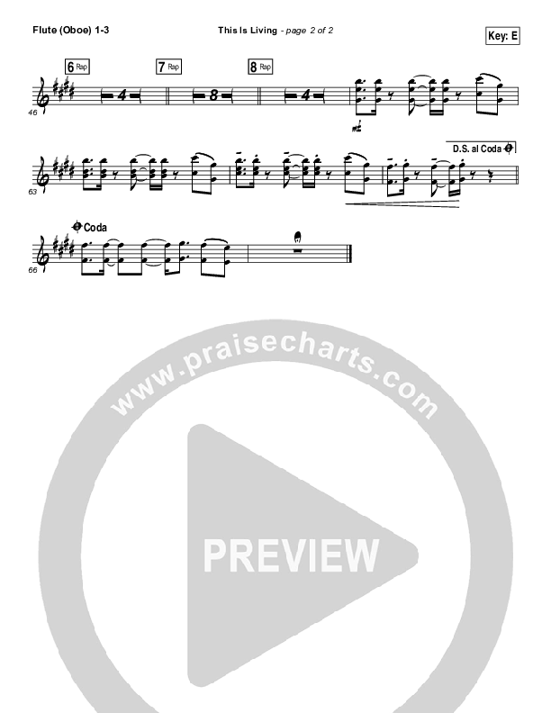 This Is Living  Flute/Oboe 1/2/3 (Hillsong Young & Free)