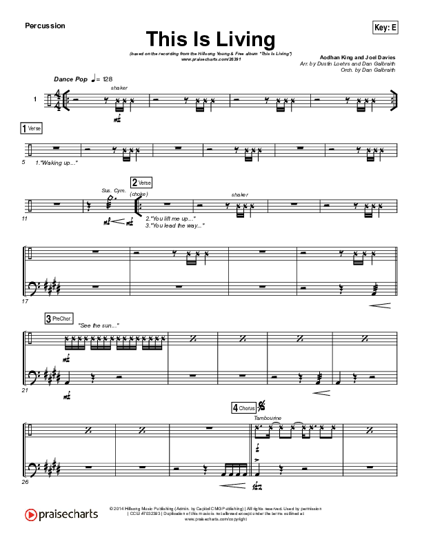 This Is Living  Percussion (Hillsong Young & Free)