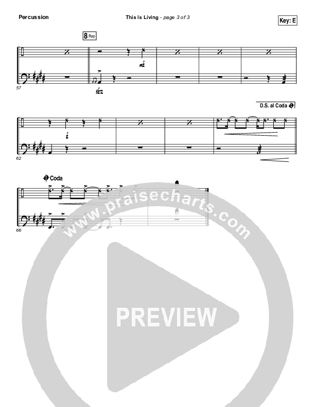 This Is Living  Percussion (Hillsong Young & Free)