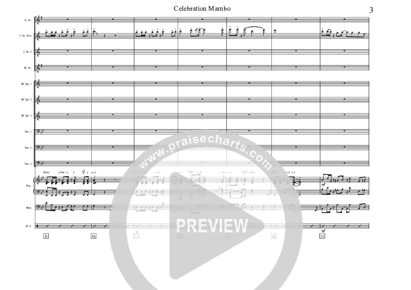 Celebration Mambo (Instrumental) Orchestration (David Arivett)