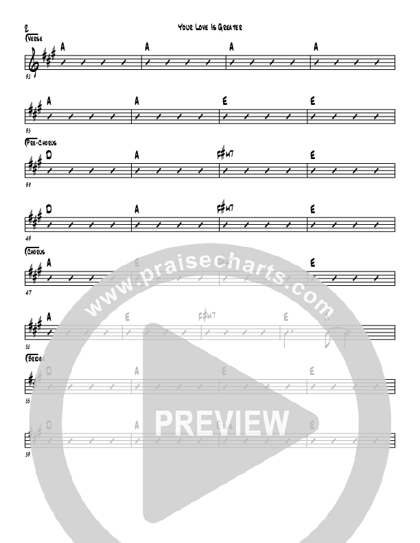 Your Love Is Greater Rhythm Chart (Sorin Bojin)
