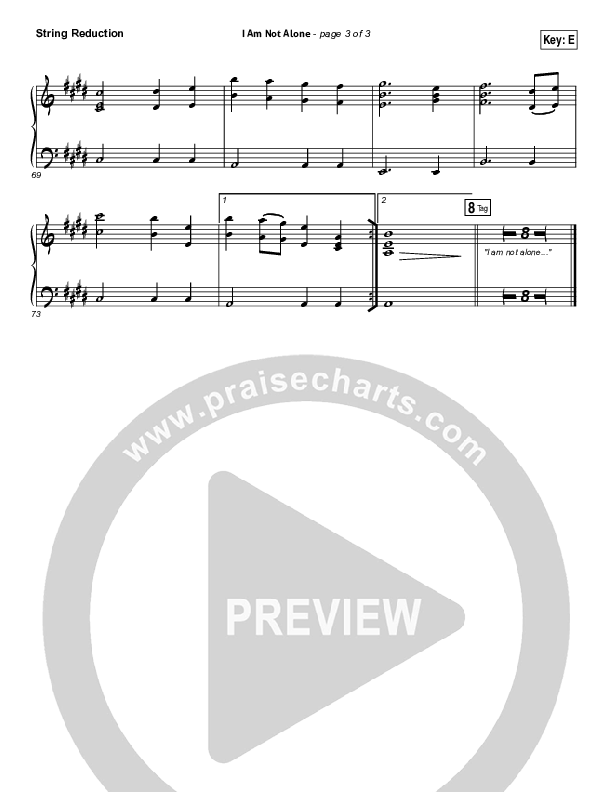 I Am Not Alone (Choral Anthem SATB) Synth Strings (Kari Jobe / Arr. Richard Kingsmore)