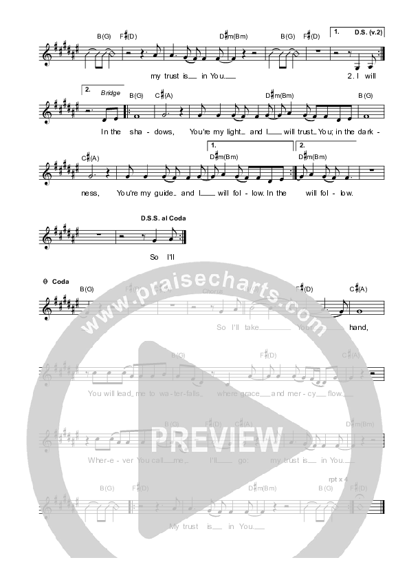 Waterfalls Lead Sheet (Vineyard UK)