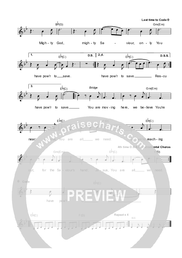 Rescuer Lead Sheet (Vineyard UK)