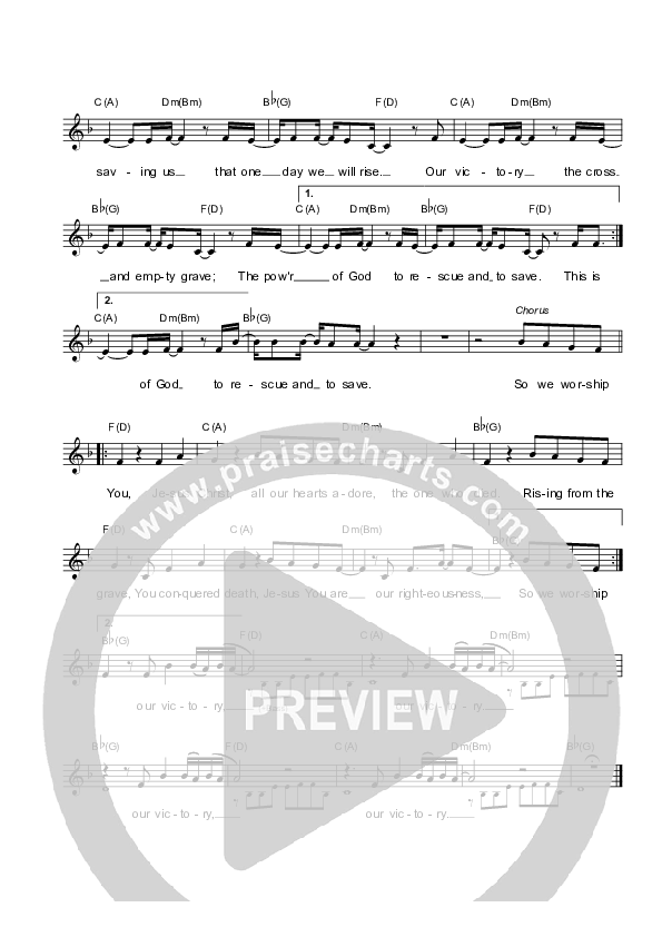 Our Victory Lead Sheet (Vineyard UK)