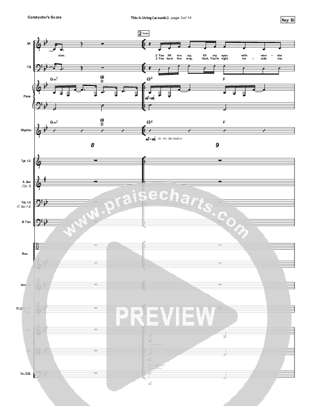 This Is Living  Conductor's Score (Hillsong Young & Free)