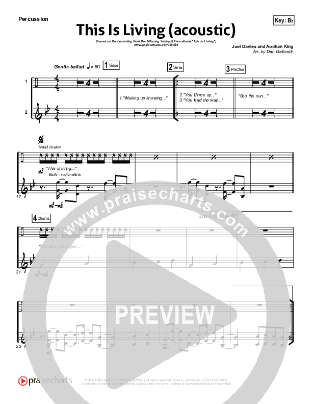 This Is Living  Percussion (Hillsong Young & Free)