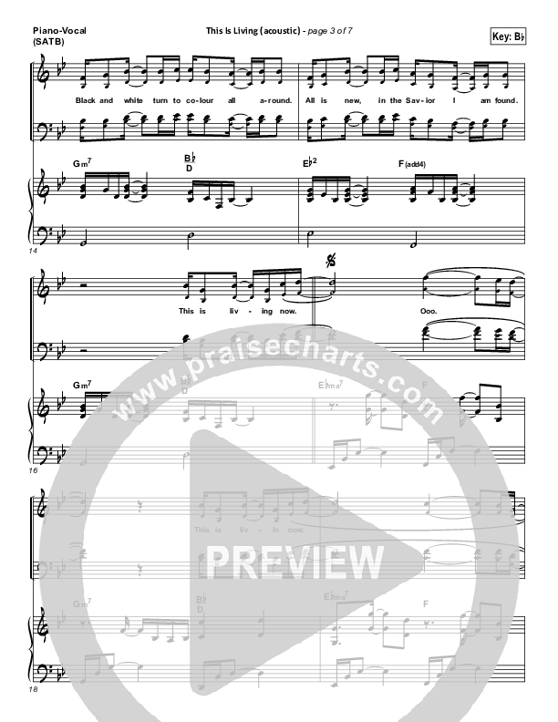 This Is Living Piano/Vocal (SATB) (Hillsong Young & Free)