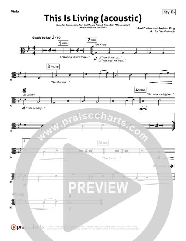 This Is Living  Viola (Hillsong Young & Free)